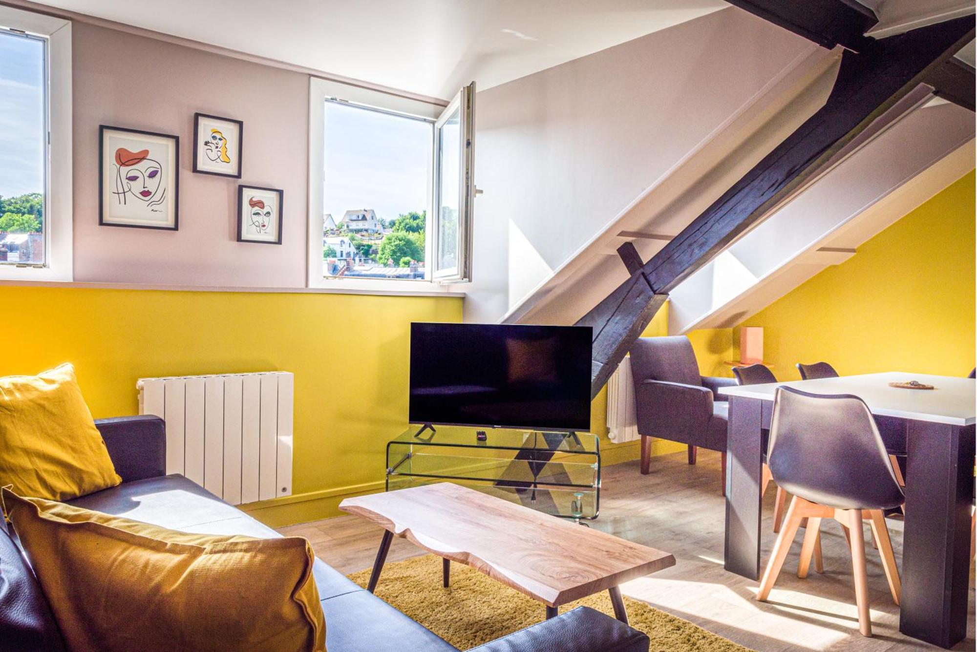 Etablissement Avec Deux Appartements De Trois Chambres Centre Ville, Proche Plage Dieppe Exterior foto